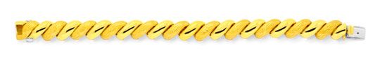 Foto 1 - Gelbgold-Armband gewölbt massiv, Scharniere, 18K, K2020