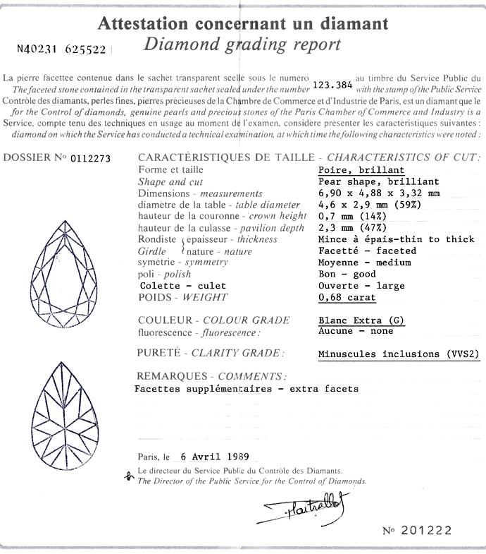 Foto 9 - Cartier Diamantring Tricolor mit 0,68ct Tropfen Diamant, R9924
